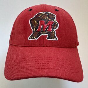 University of Maryland Terrapins Baseball Hat Strap Back Cap Red TOW ACC Terps